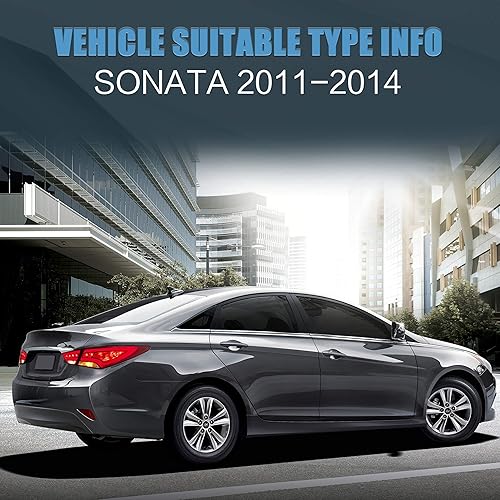 Miniatura 9 de VLAND Conjunto de luces traseras para Hyundai Sonata 6 generación Sedán 2011-2014, Plug-and-play, ahumado