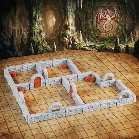 Lassen Sie sich den brasilianischen Indiespiel Guild Battalion vorstellen. 10 91 Nhvb57mL. AC SY450 AUSPDICE Dungeon Walls, 40pcs 28mm Miniature RPG Modular System for TTRPG | DND Terrain Building Accessories for Tabletop Role Playing Scenes, Christmas and Halloween Gifts for DM, FF204