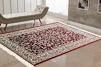 Tapete Persa Belga Cl�ssico 200x140m Lav�vel com Franjas � Sala Quarto Luxo Macio e Dur�vel (COR03, 140x100)