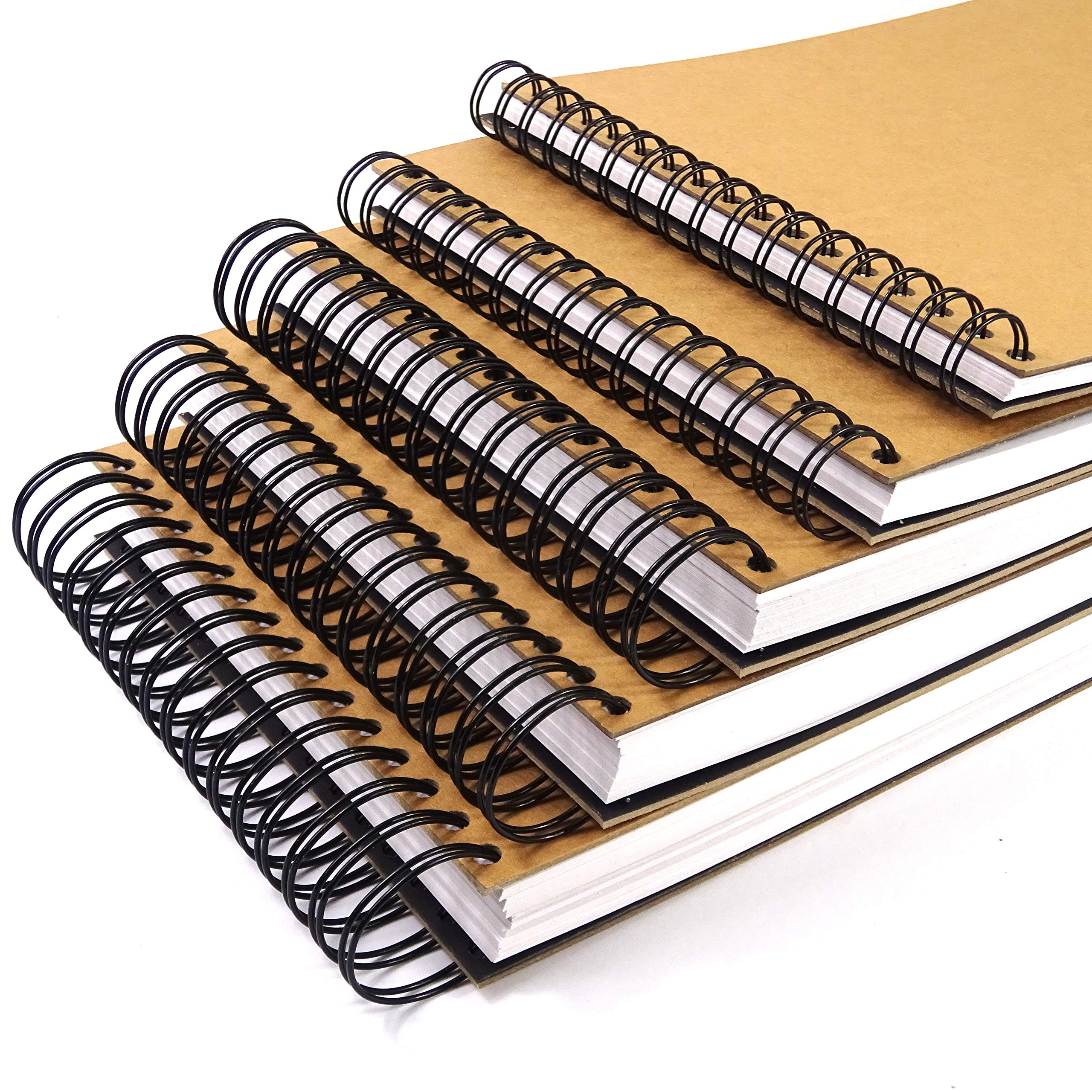A3 A4 A5 x200, x160, x80, x60, x40 White Pages Sketchbook Scrapbook 180GSM Blank Album (A3 (x40 Sides))