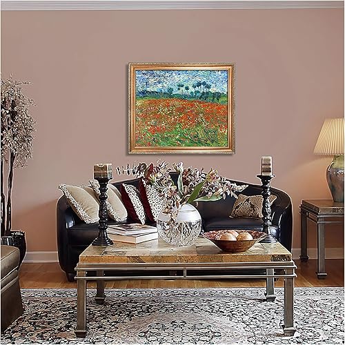 Miniatura 1283 de A&T ARTWORK The Starry Night de Vincent Van Gogh. Tamaño del marco: 36 x 30 pulgadas, tamaño de la imagen: 30 x 24 pulgadas, reproducciones clásicas