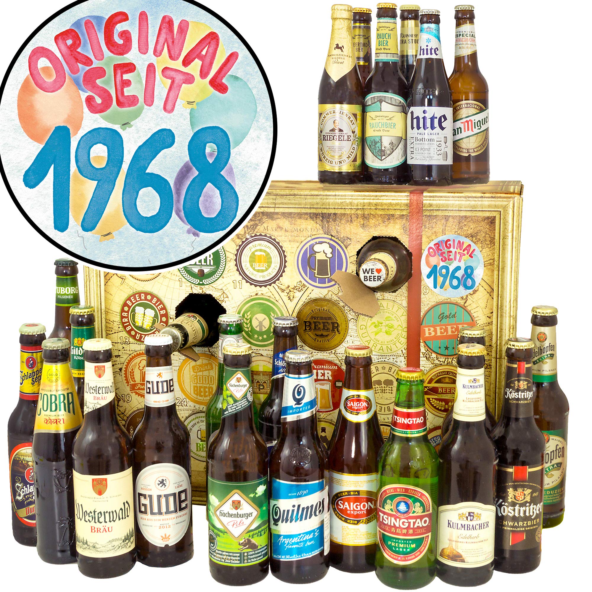 Original seit 1968 / Adventskalender 2024 2025 Bier / 24 Biere Welt und DE
