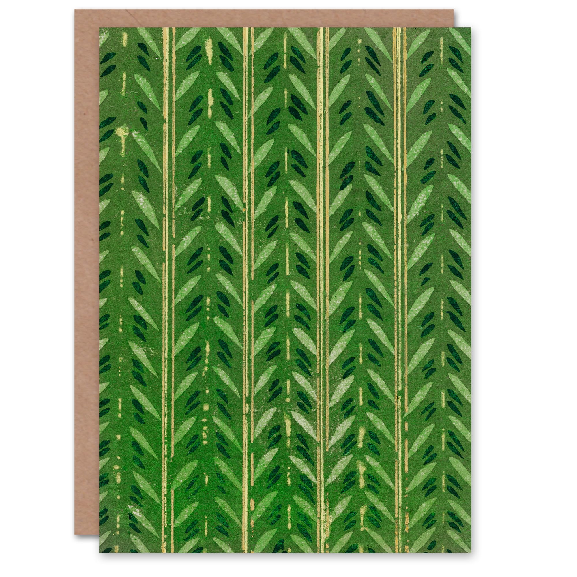 Artery8 Furuya Korin Art Card Vintage Japanese Botanical Pattern