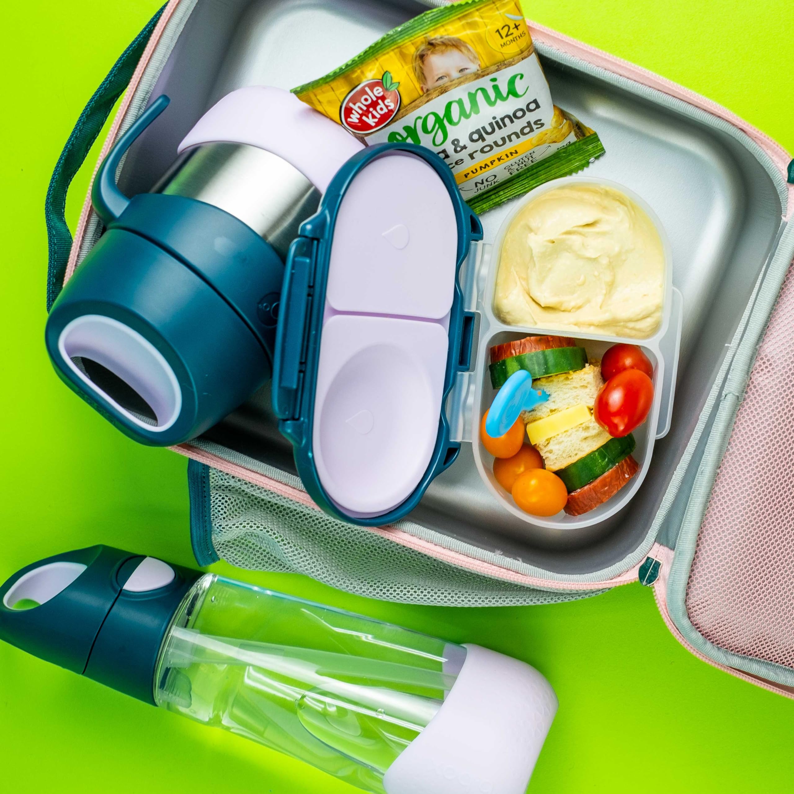 b.box Thermos alimentare caldo | Scatola pasto isotermica per bambini | Scatola termica per pasti caldi | Acciaio inossidabile a doppia parete, mantiene i cibi freschi o al caldo, 335 ml