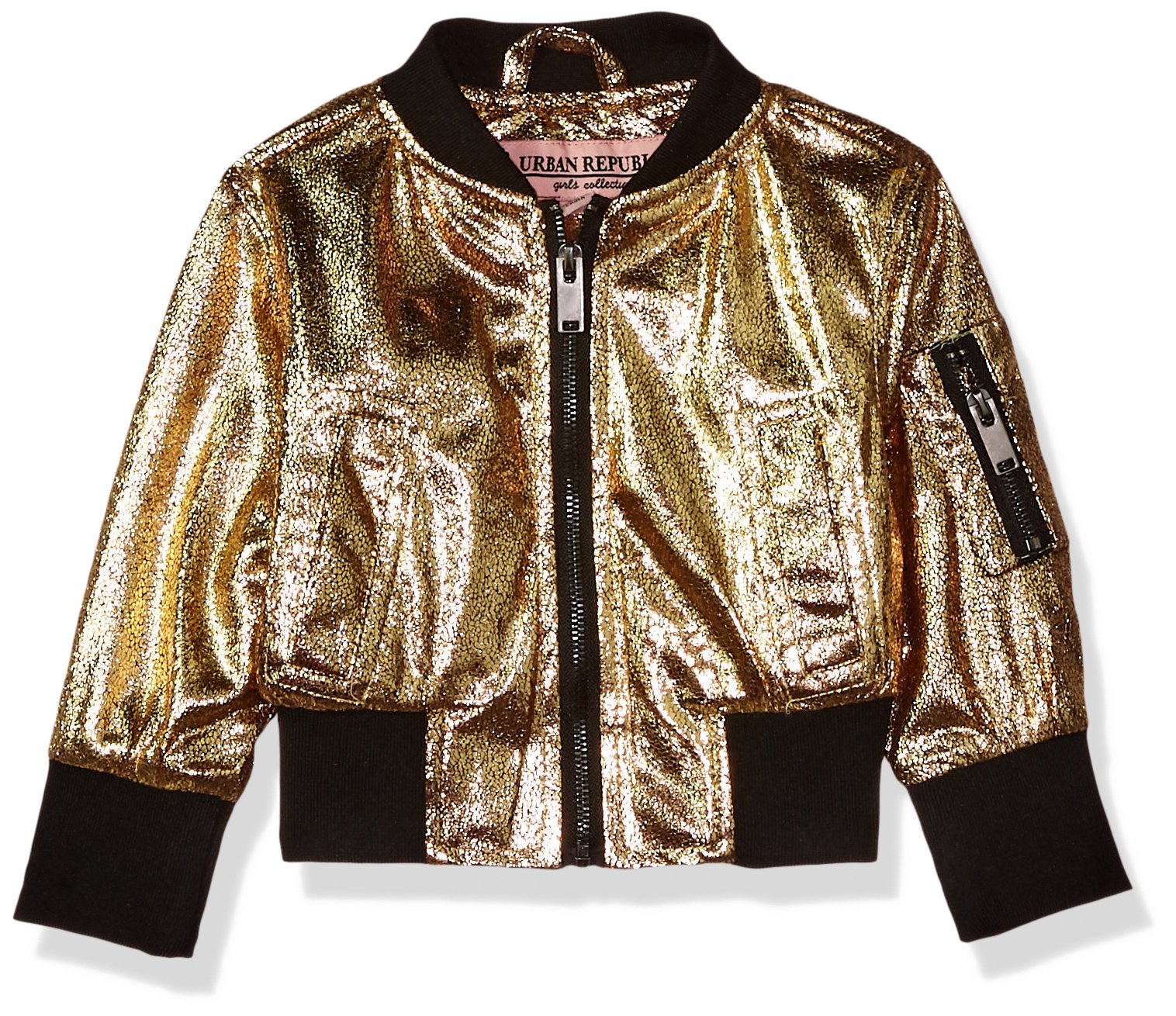 Urban Republic Baby Girls PU Crack Metal, gold 24M