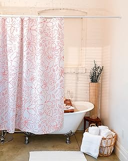 Shower Curtain | Luxury 230 GSM Polyester | 72x72 inch Standard Size | F...