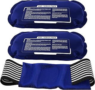 Valuxe Ice Pack, Knee Ice Wrap-2pcs, Reusable Ice Bag for Pain Relief, Hot and Cold Therapy Gel Wrap Support Injury Recovery for knees, Back, Shoulders, Arms, Legs, Ankle, Foot, Neck