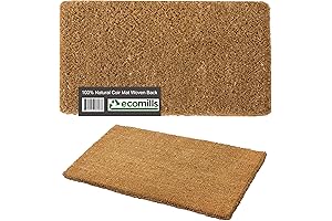 Natural Coir Mat: Durable Doorway Defense with Woven Backing