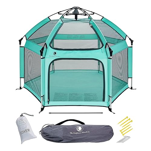 POP 'N GO PLAYPEN - Corralito para bebés y niños pequeños para interiores y exteriores - Tienda de campaña de playa para bebés, plegable, portátil