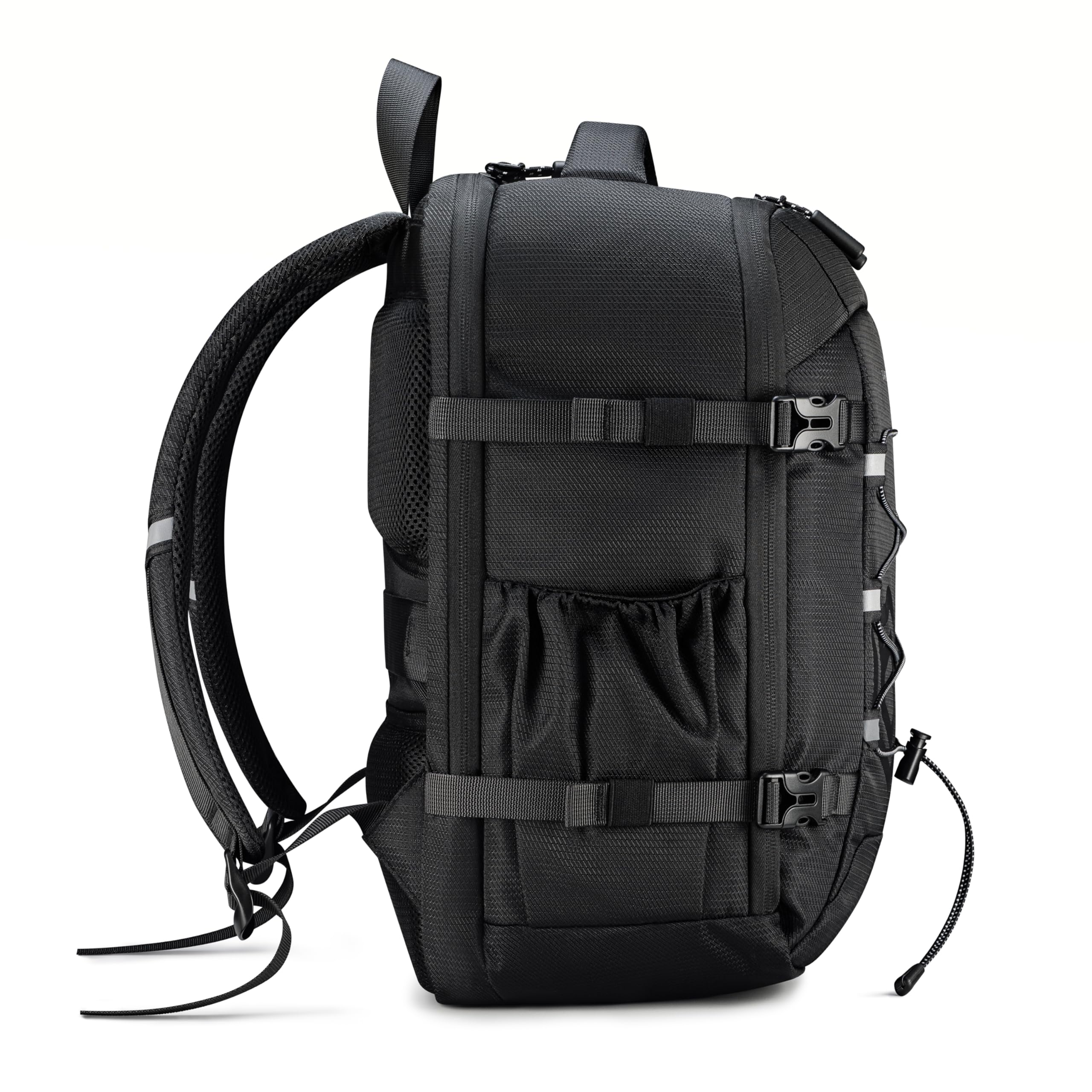 BARRENS Handgepäck Rucksack 40x30x20 cm Reiserucksack Flugzeug für Ryanair Wizzair Eurowings Travel Backpack mit Laptopfach 14 Zoll Cabin Bag mit 2 Hauptfächern (Schwarz 23L)