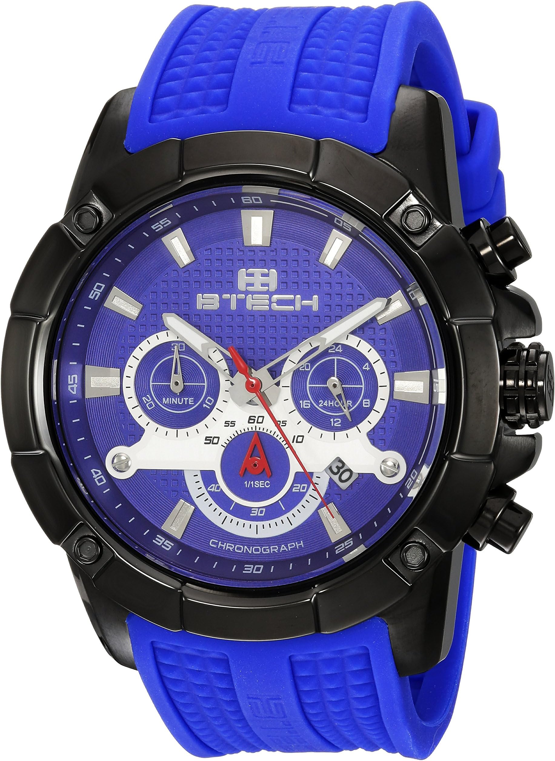 BTECH Unisex Analog/Chronograph Silicone Strap Band Wrist Watch