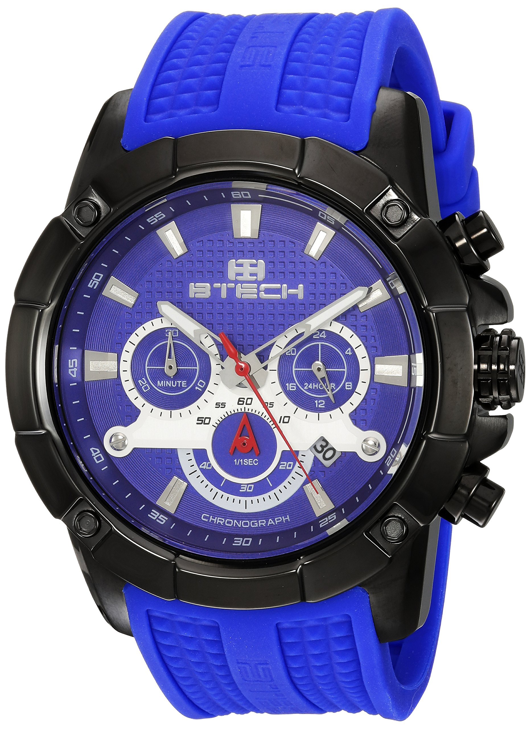 BTECH Unisex Analog/Chronograph Silicone Strap Band Wrist Watch