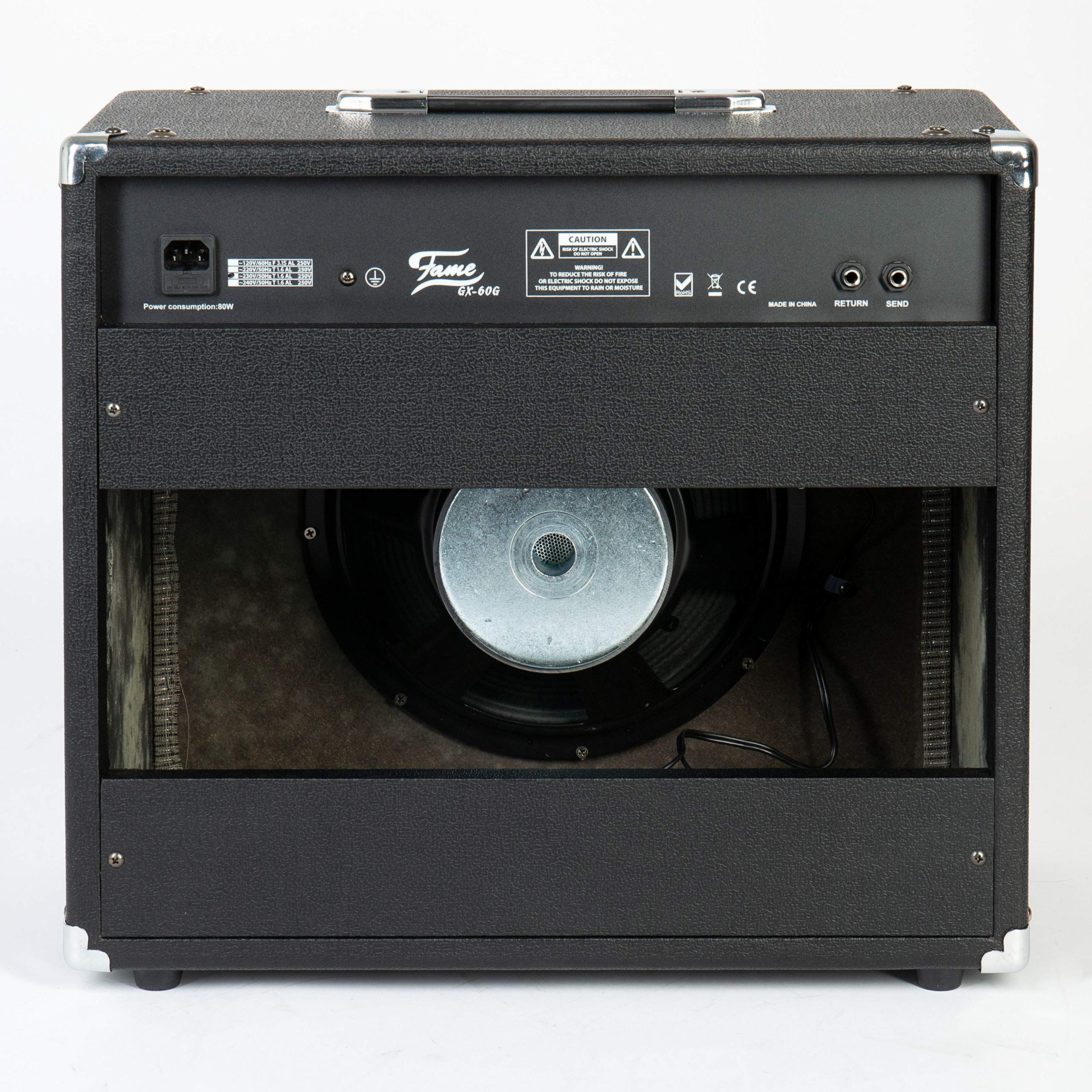 Fame GX-60 Combo Gitarrenverstärker mit 60 Watt Leistung