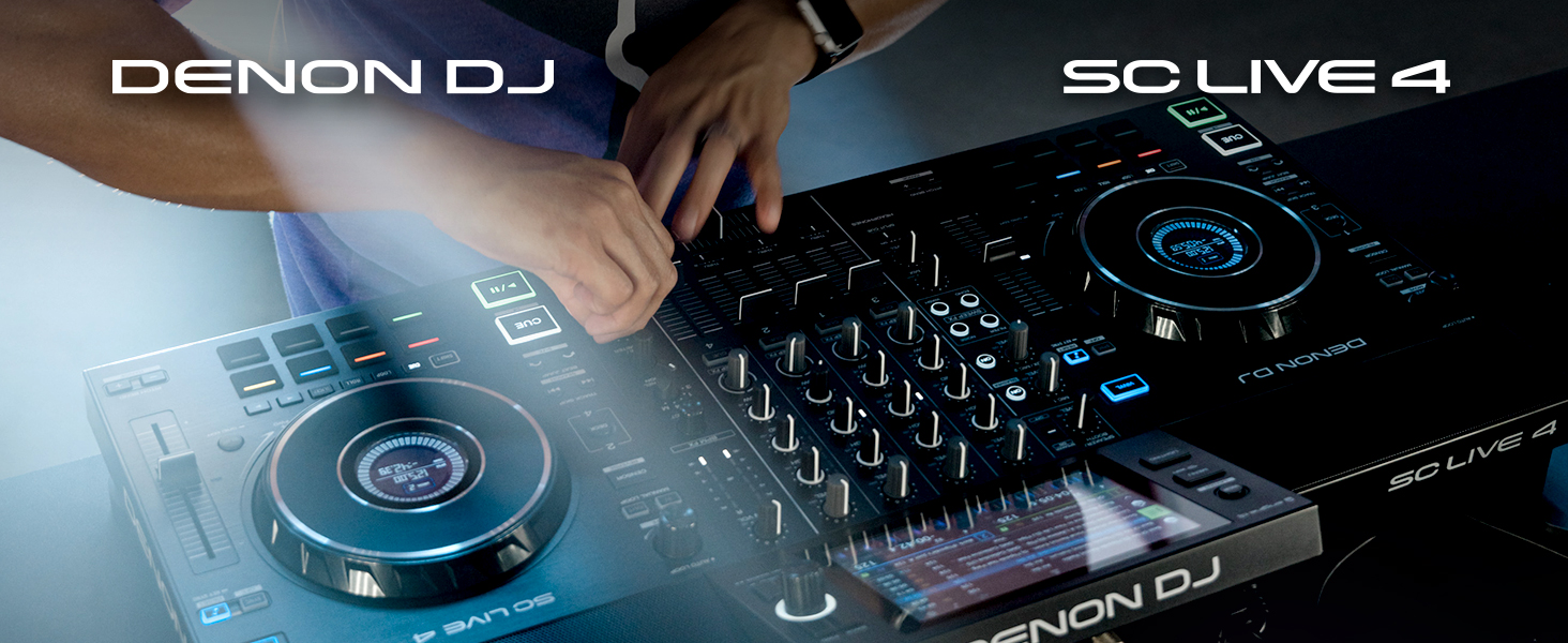【超美品】DENON DJ SC LIVE 4 専用ケース付き DENON DJ ( デノン ディージェー ) SC LIVE 4 WHITE 送料無料