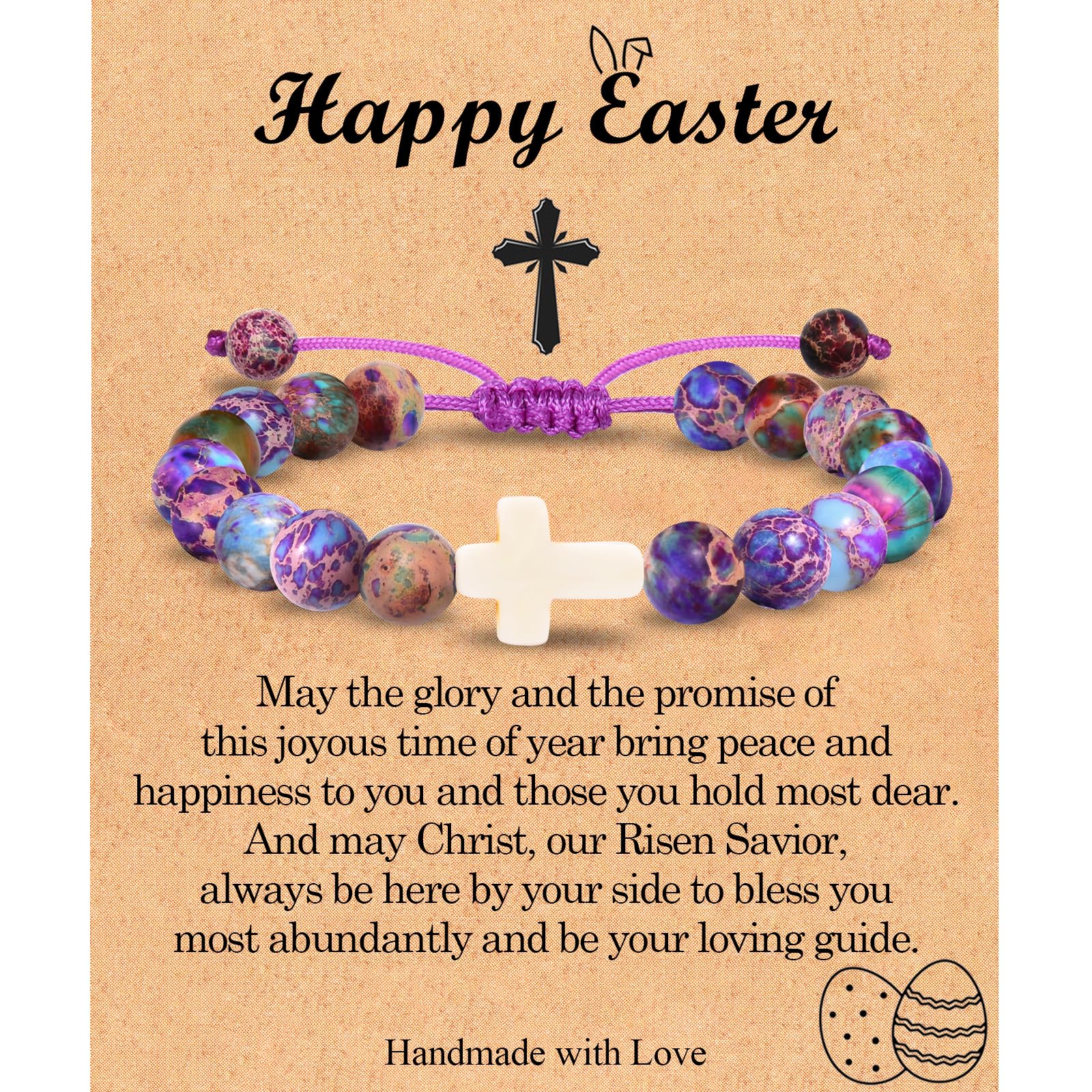 EFVISD Cross Bracelet Gifts for Boys Girls Christian Religious Gifts