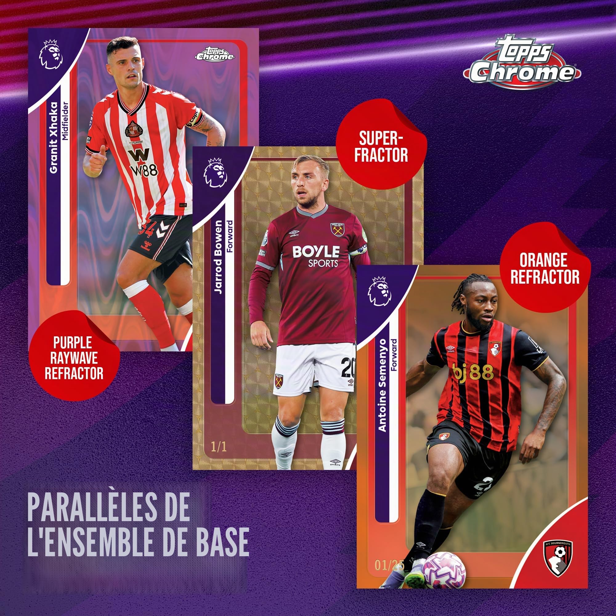 Topps Premier League 2026 Ballon de Football chromé Boîte économique Scellé en Usine