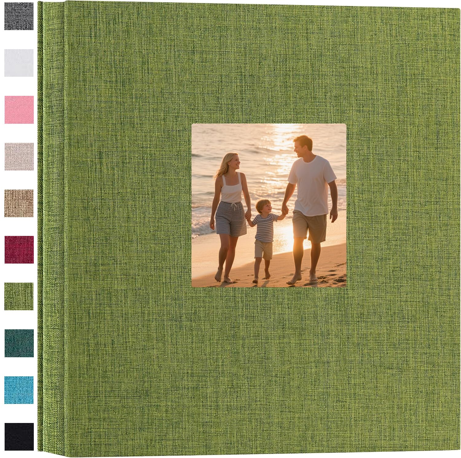 Ponping Linen Hardcover Photo Album 6x4 600 Photos Large Capacity for Family Wedding Anniversary Baby Vacation
