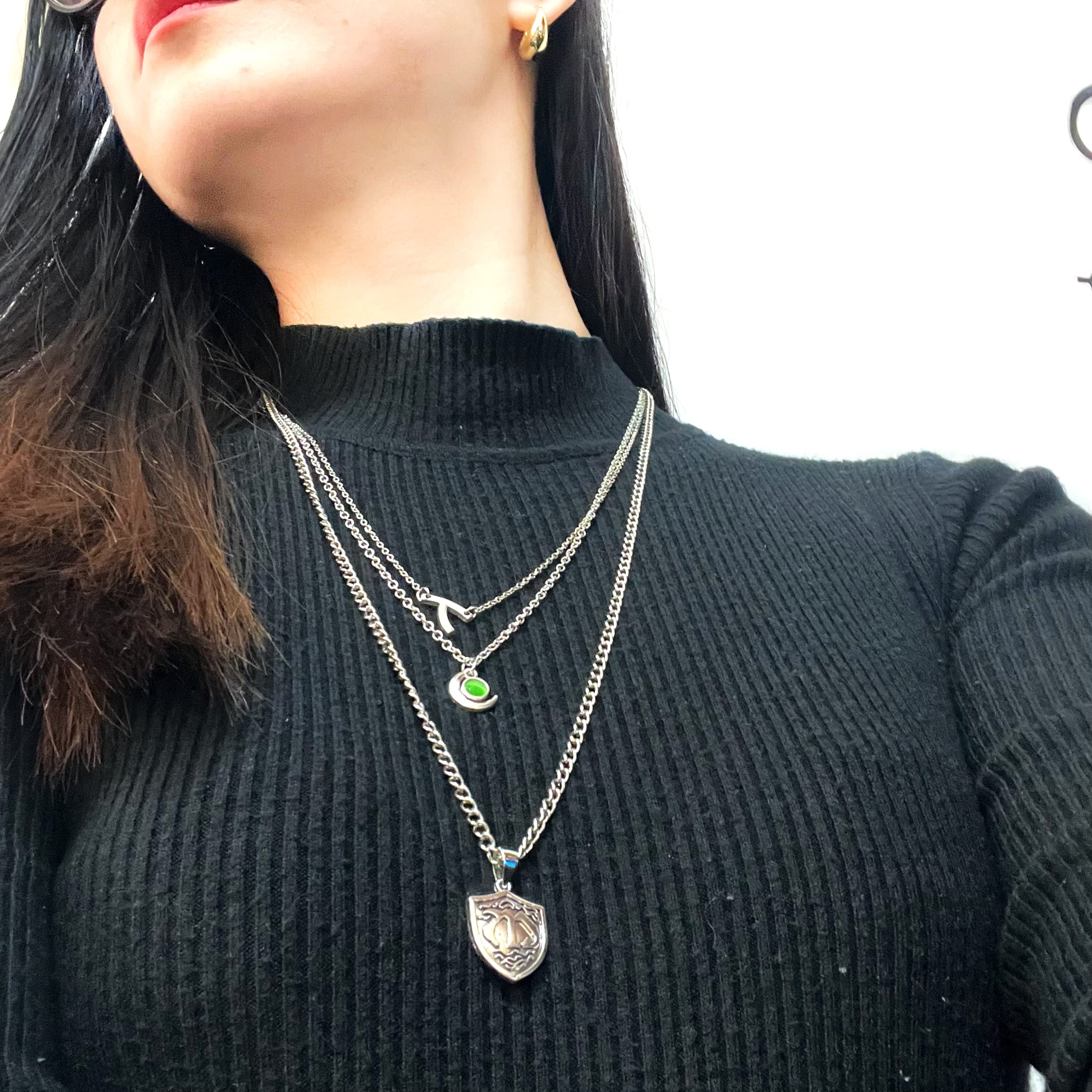 UoYu The Vampire Hope Mikaelson ispirato collana Elena Gilbert apertura verbana medaglione collana con ciondolo Elena zaffiro cristallo luce diurna anelli con adesivo Set di 24 pezzi