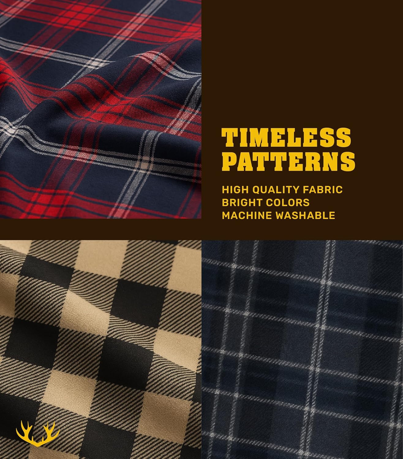 Men’s 3-Pack Flannel Lounge Pants – Soft Pajama Bottoms with Pockets & Drawstring – Warm Comfy Sleepwear - Image 4