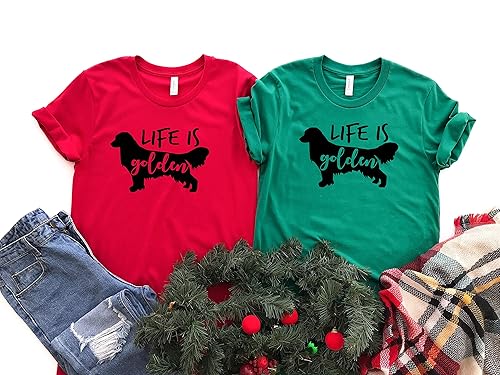 Miniatura 3 de Life Is Golden Shirt, Golden Retriever Shirt, Golden Retriever Mom, Dog Mom Shirt, Golden Retriever Mom
