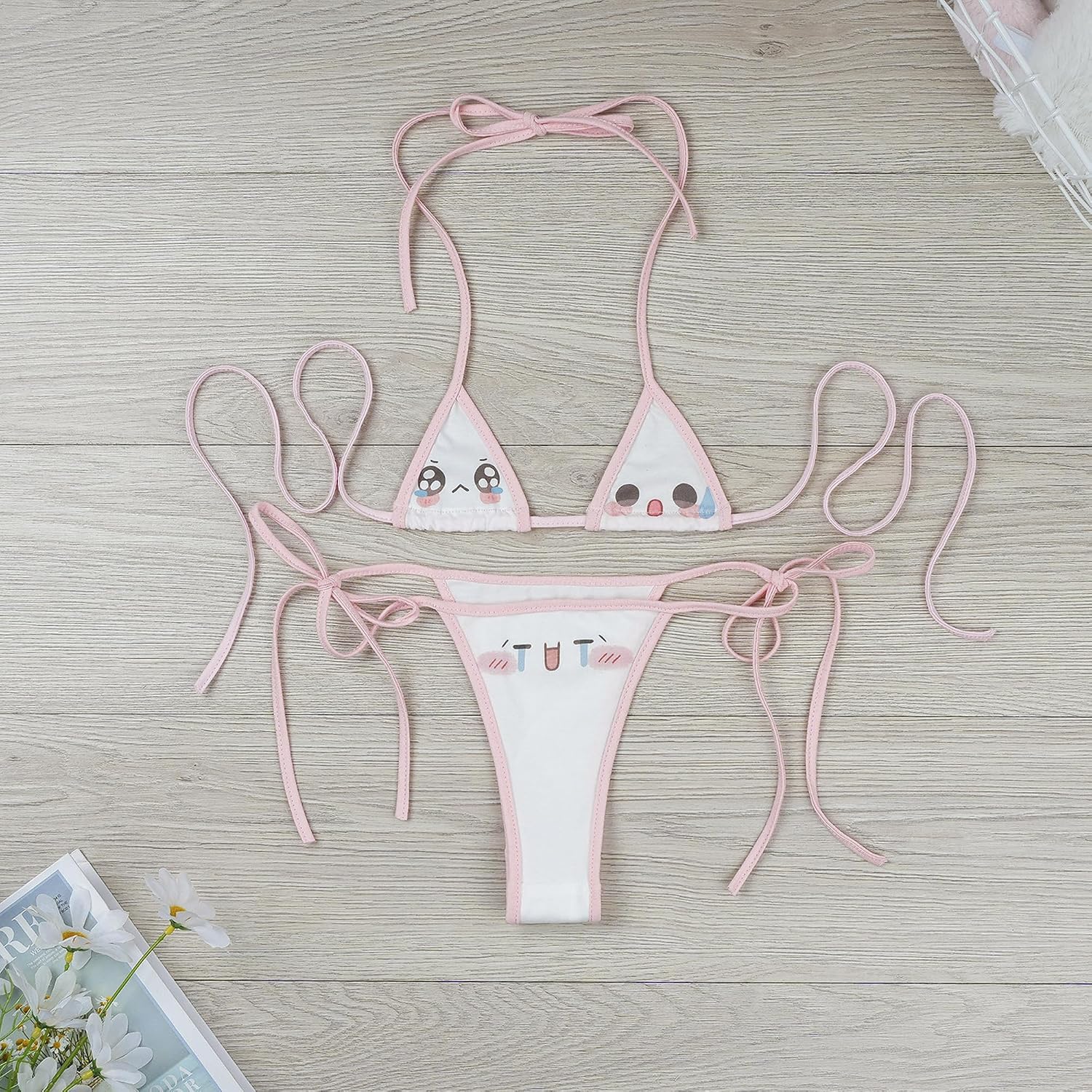 SINMIUANIME Women Sexy Cosplay Cute Micro Bikini Lolita Lingerie image 5