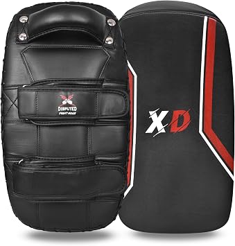 Fight Gear Thai Kick Pad, Professional Muay Thai Strike Shield Heavy-Duty Training Equipment MMA Kickboxing Workout Kick Shields 1x