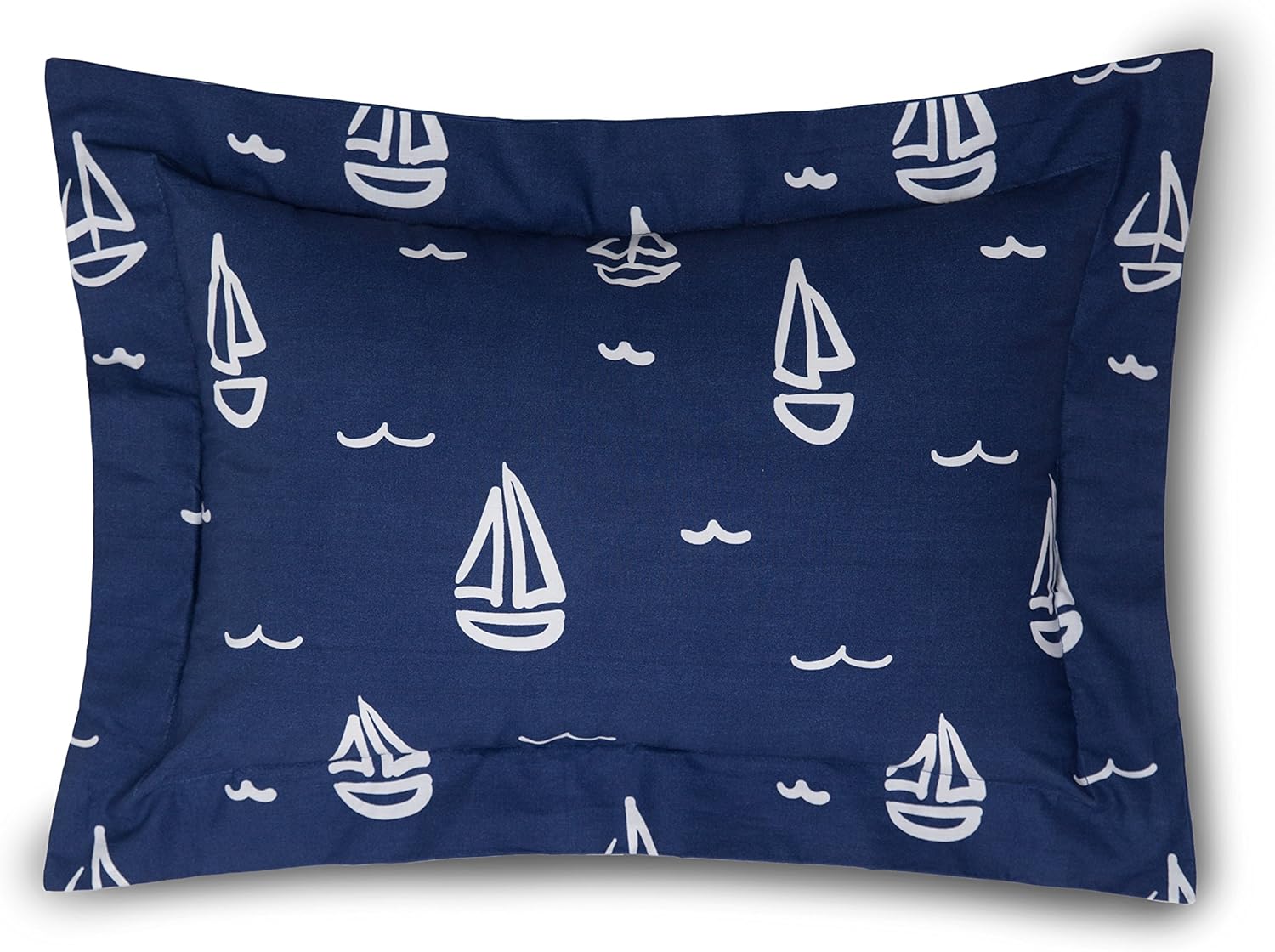 Lullaby Bedding Away at Sea Boudoir Pillow Percale