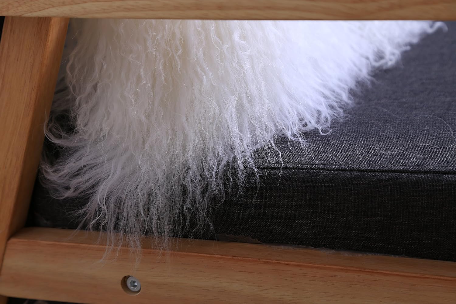 Gеt Pорulаr оƒƒеr February Snow Deluxe Home Decorative Rectangular Soft Plush 100% Real Mongolian (Tibetan) Lamb Wool Pillow/Cushion Cover/Case (White, 12x20inch)