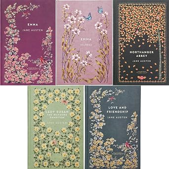 Jane Austen s Wit and Satire Collection Emma, Northanger Abbey, Lady Susan, Love and Friendship Hardcover with Emma Journal   A Cranford Edition Set of Timeless Stories & Humor