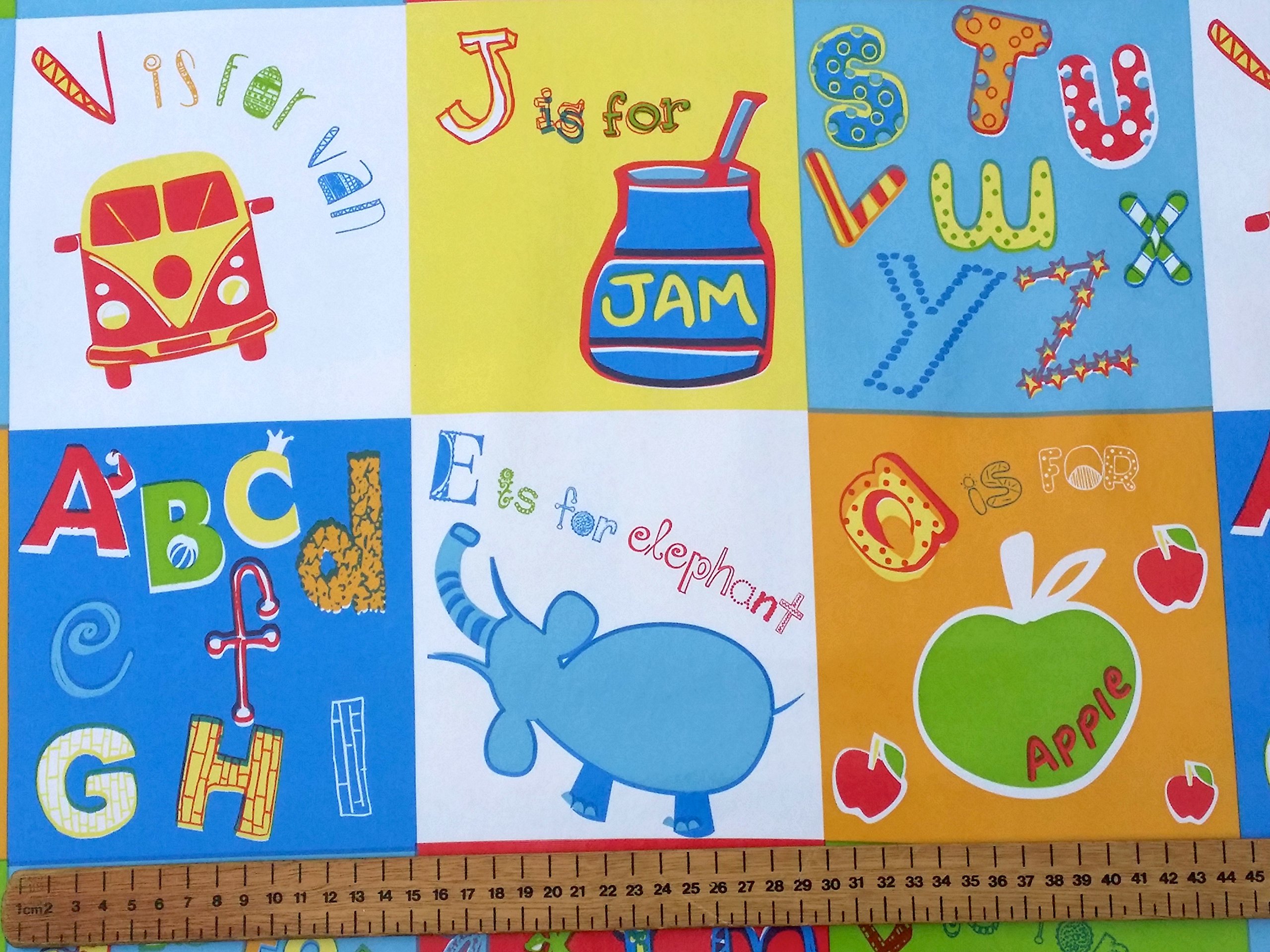 Prestige Fashion UK LtdSchool Nursery kids play room Vintage Vinyl PVC dining kitchen table protector oilcloth Tablecloth cover Fabric - CUT TO SIZE (Per Metre) PRESTIGE FASHION UK LTD