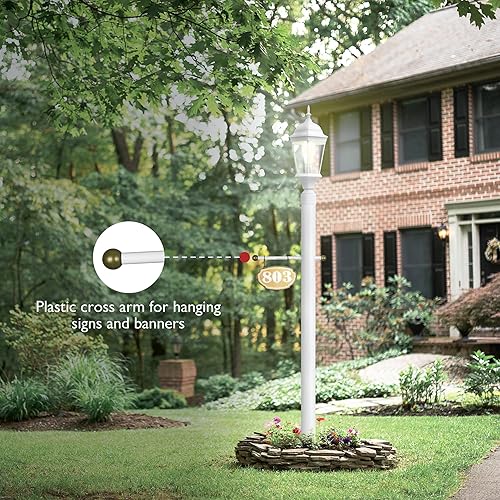 Miniatura 6 de Design House 589622 Accesorios para poste de lámpara, blanco