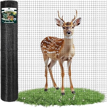 FRUITEAM 8ft165ft Deer-Fence,Deer-Netting for Garden,Wildlife Netting,Heavy Duty Garden Fencing Roll for Plant Protection
