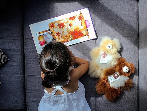 Miniatura 3 de Ositos de peluche suaves y tiernos de alpaca para bebé, 9 pulgadas, animal de peluche de alpaca premium hecho a mano en piel auténtica de Alpaka.