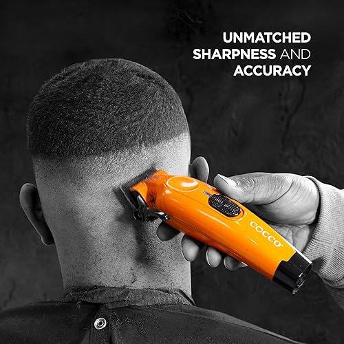 Miniatura 3 de Cocco Hyper Veloce Pro Clipper, Digital Gap Ambassador Graphene Taper Blade Profesional Clipper, Motor BLDC de alto par, totalmente metálico,