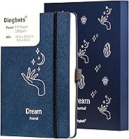 Dingbats Dream Journal: Guided Dream Diary Notebook for Symbols, Insights & Reflection | 100GSM Hardcover with Pen Loop, Pocket
