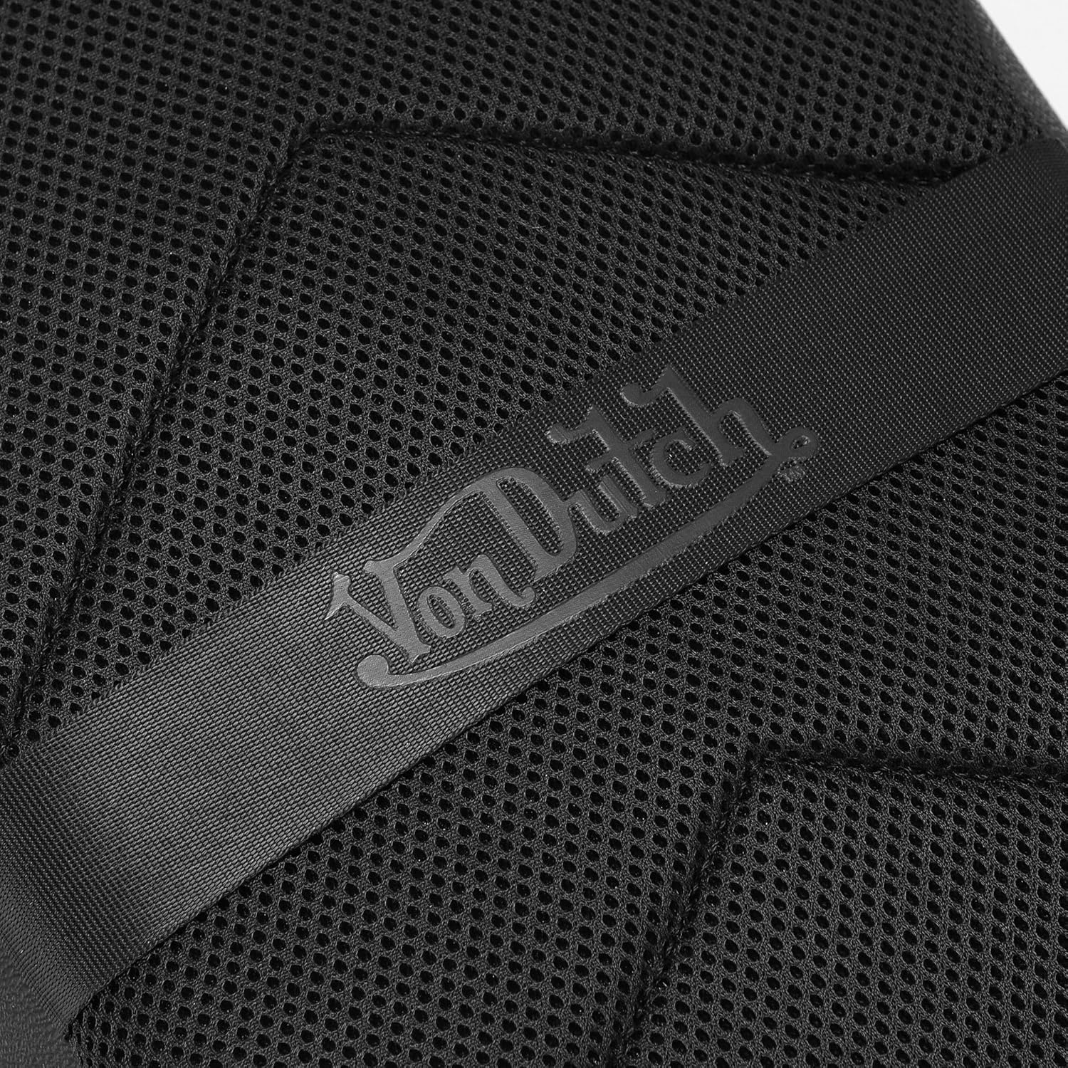 Von Dutch Small Backpack – Stylish Multi‑Purpose Backpack with Front Zip Pocket, Adjustable Straps, and Durable Design (Black Flying Eye)