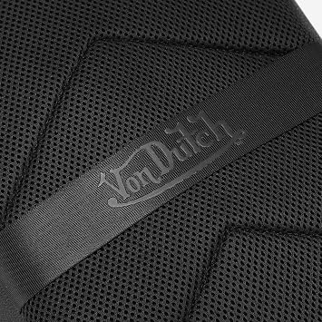 Von Dutch Small Backpack Stylish MultiPurpose Backpack with Front Zip Pocket, Adjustable Straps, and Durable Design (Black Flying Eye)