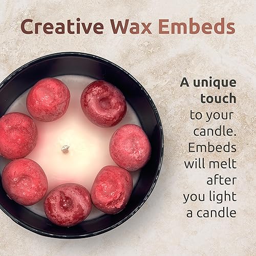 Miniatura 2 de Vela de cera de soja natural en tarro de vidrio  Velas de soja perfumadas de cereza negra de lujo  Calmante + relajante  Aromaterapia de 80 horas de