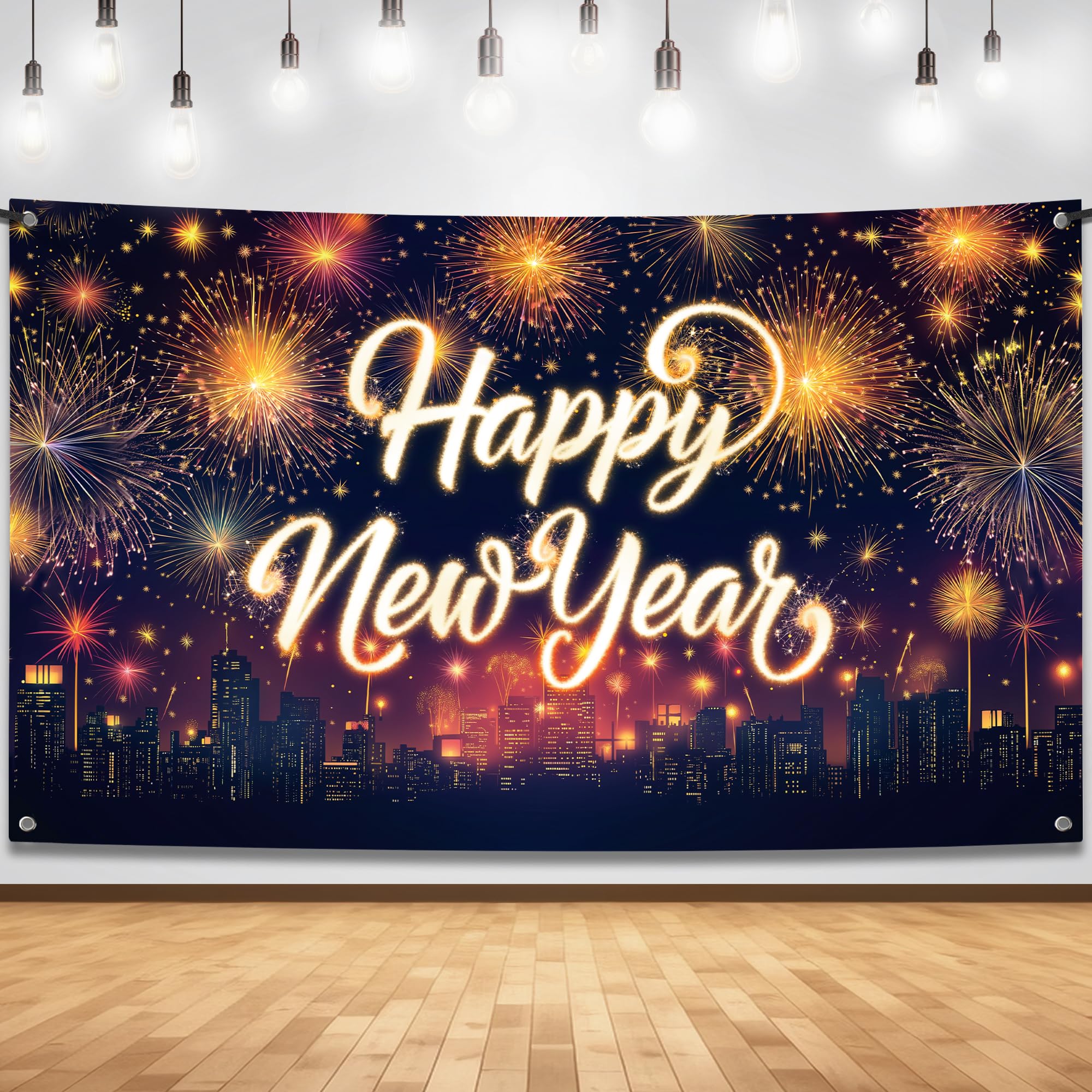 KatchOn Türbanner 'Happy New Year 2026' – XL Format 183,9 X 30,5 Cm – Wiederverwendbare Partydekoration Für Silvester & Neujahr