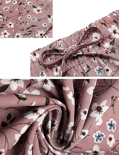 Miniatura 6 de Bluetime - Faldas largas fluidas para mujer, de verano y playa, plisadas, elásticas, de cintura alta, casuales, maxi