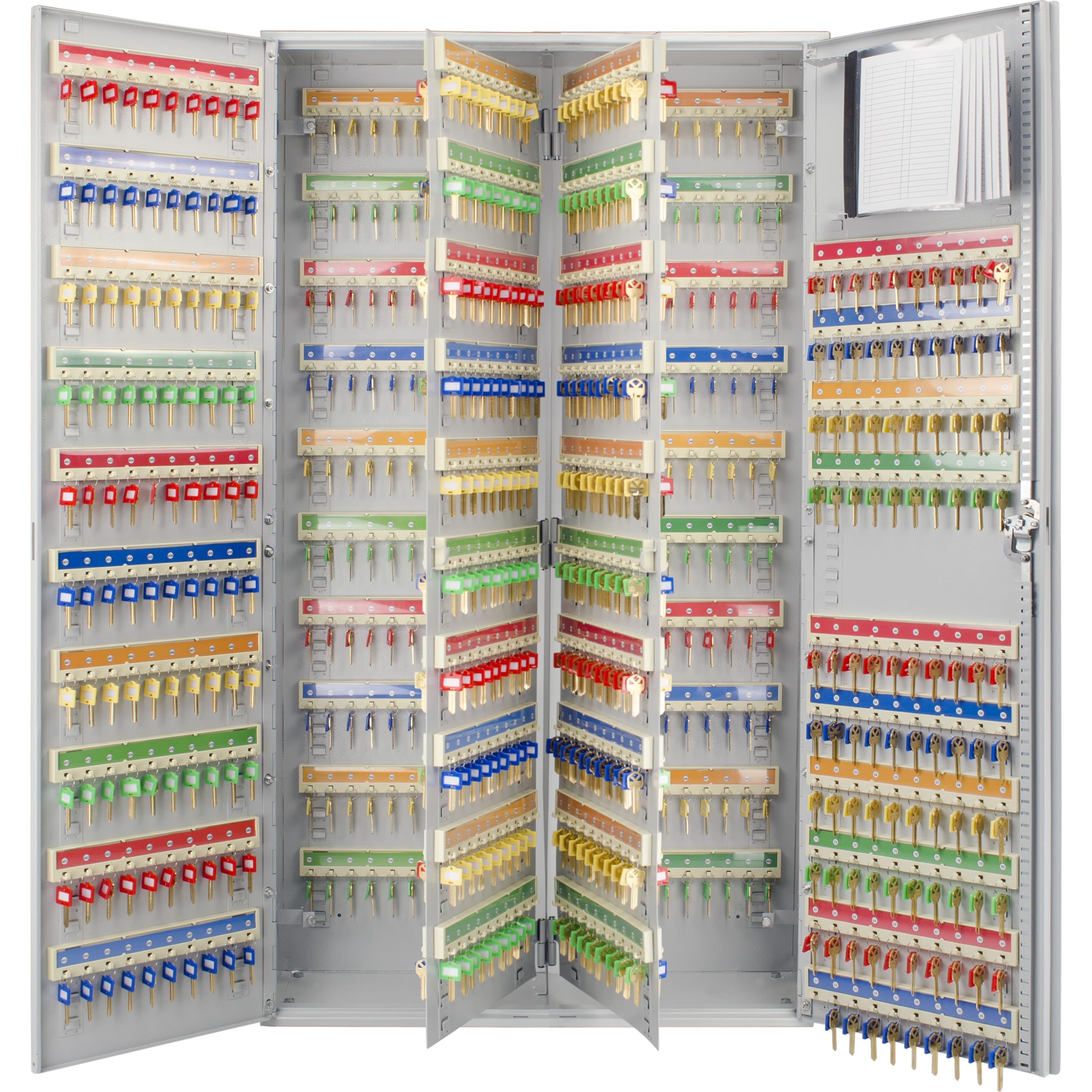 Barska Adjustable Key Cabinet Lock Box with Colorful Key Tag Labels - 800 POSITION - KEY LOCK