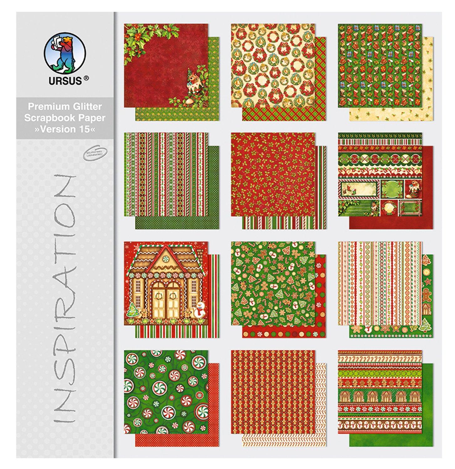 Ursus Premium Glitter Scrap Book Paper Block
