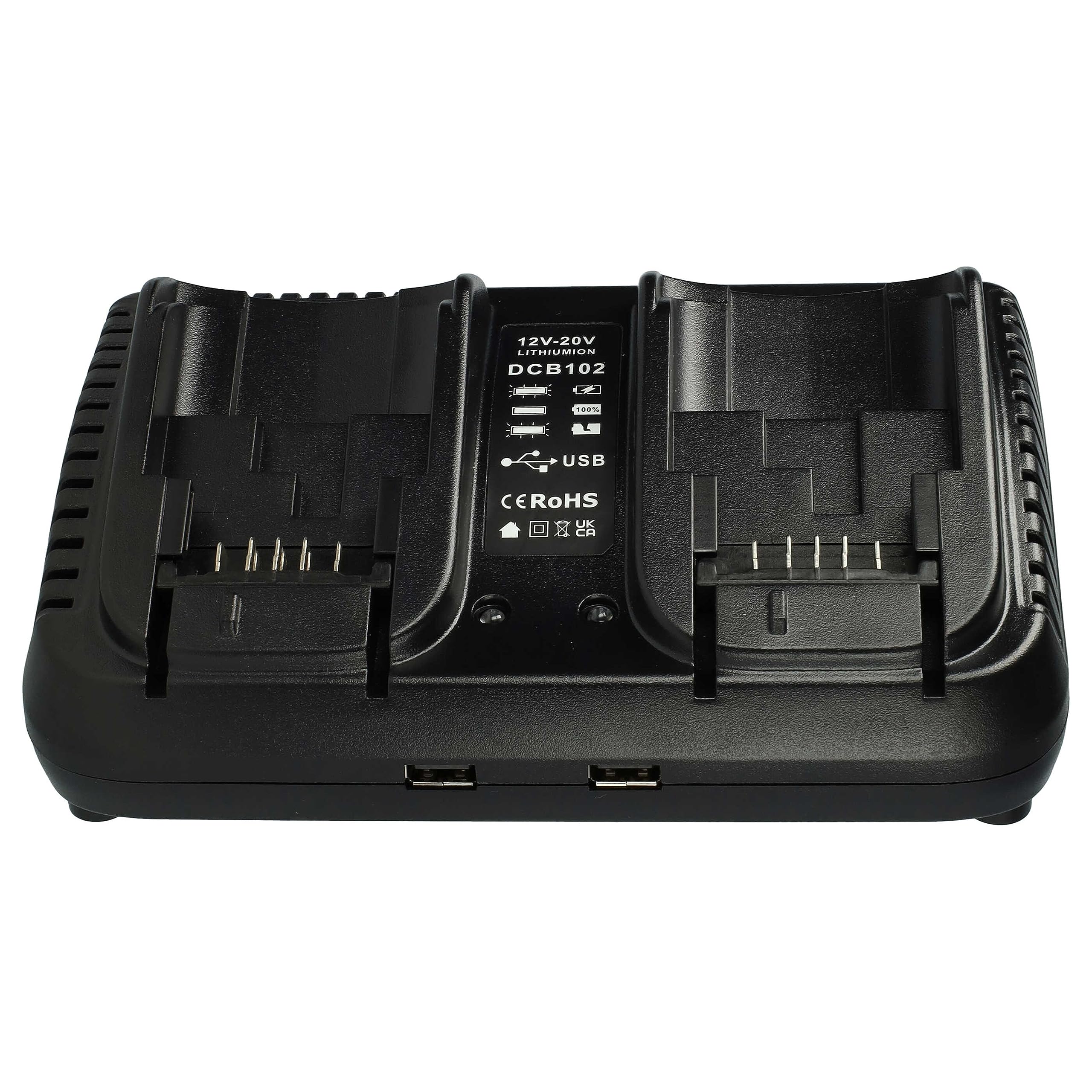 vhbw Chargeur Double Compatible avec Dewalt DWST1-75659-QW