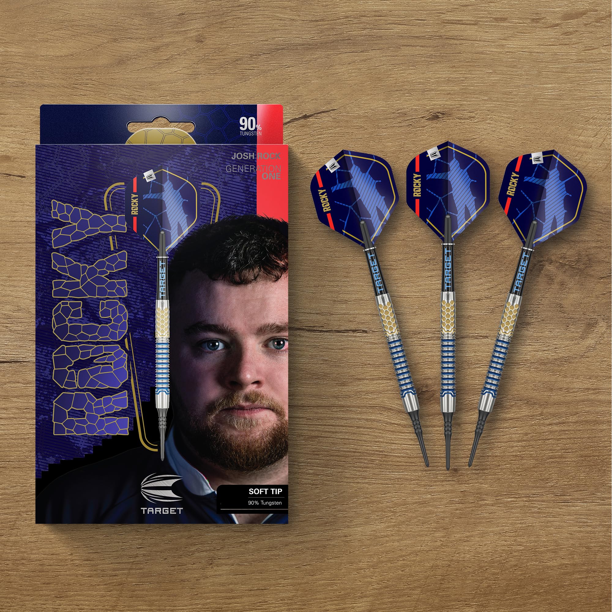 Amazon | TARGET Darts Josh Rock Gen 1 ソフトチップダーツ、90