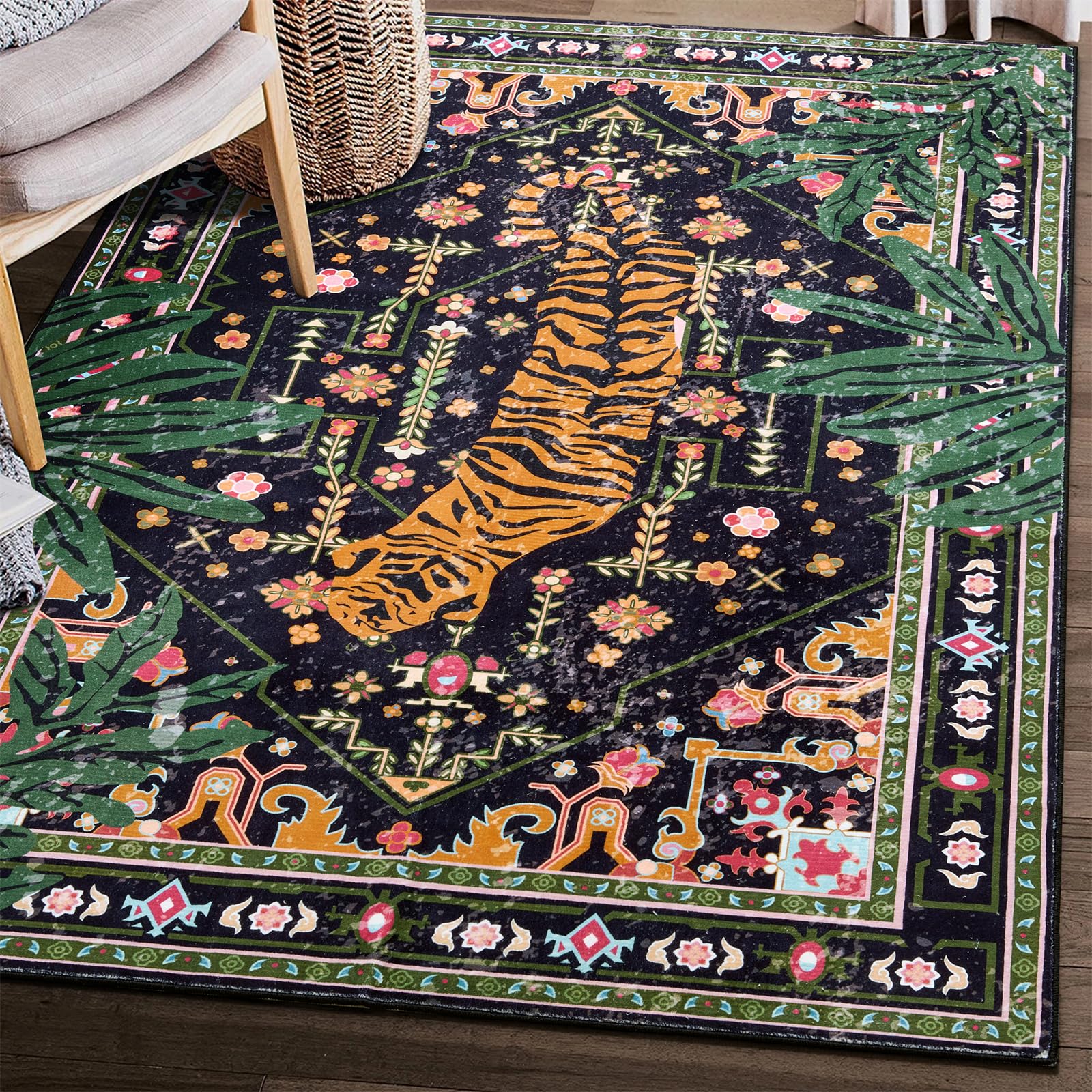 Amazon.com: Aldopein Oriental Tropical Indoor Door Mat Washable