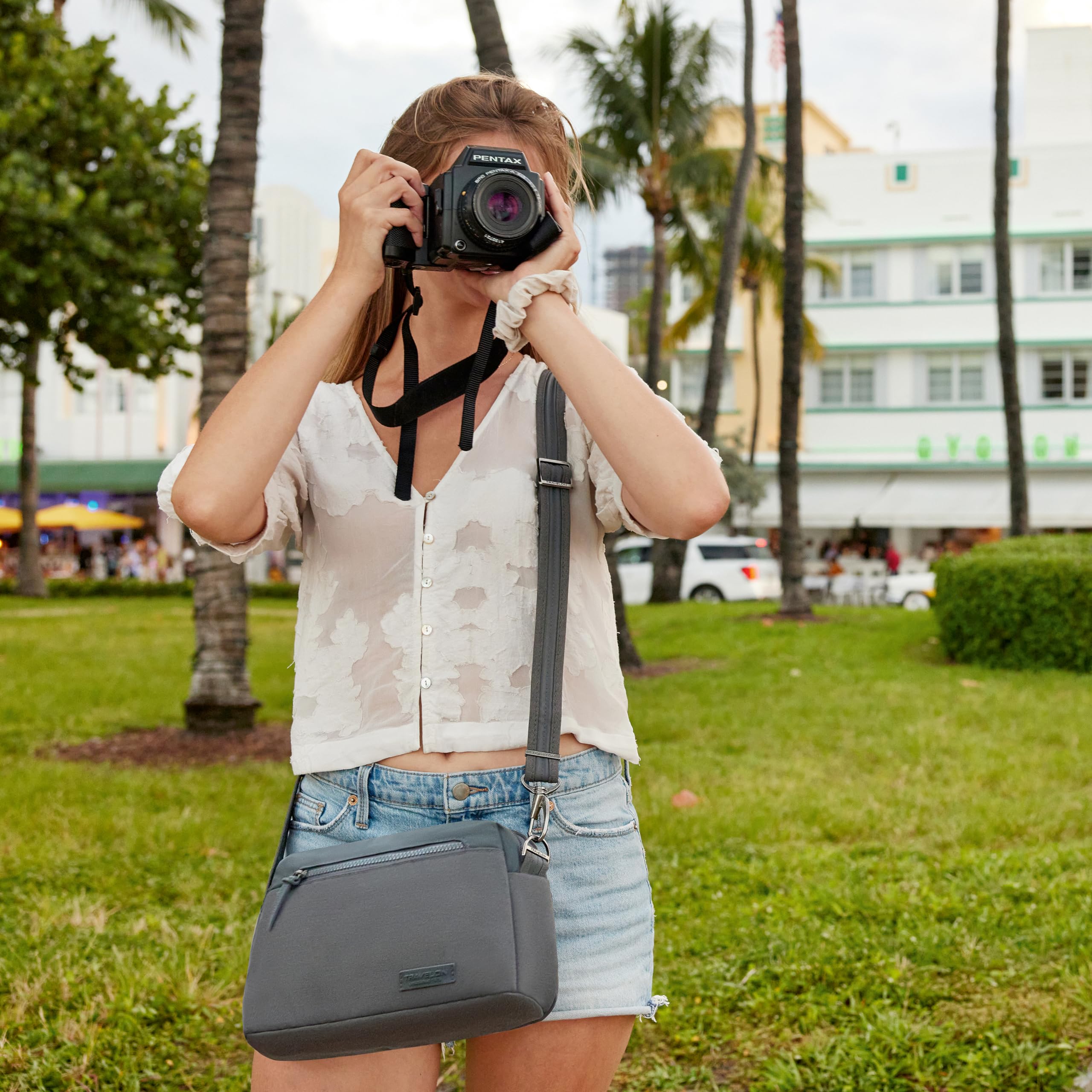 Travelon Anti-Theft Metro Dome Crossbody, Borsa a Tracolla Unisex-Adulto