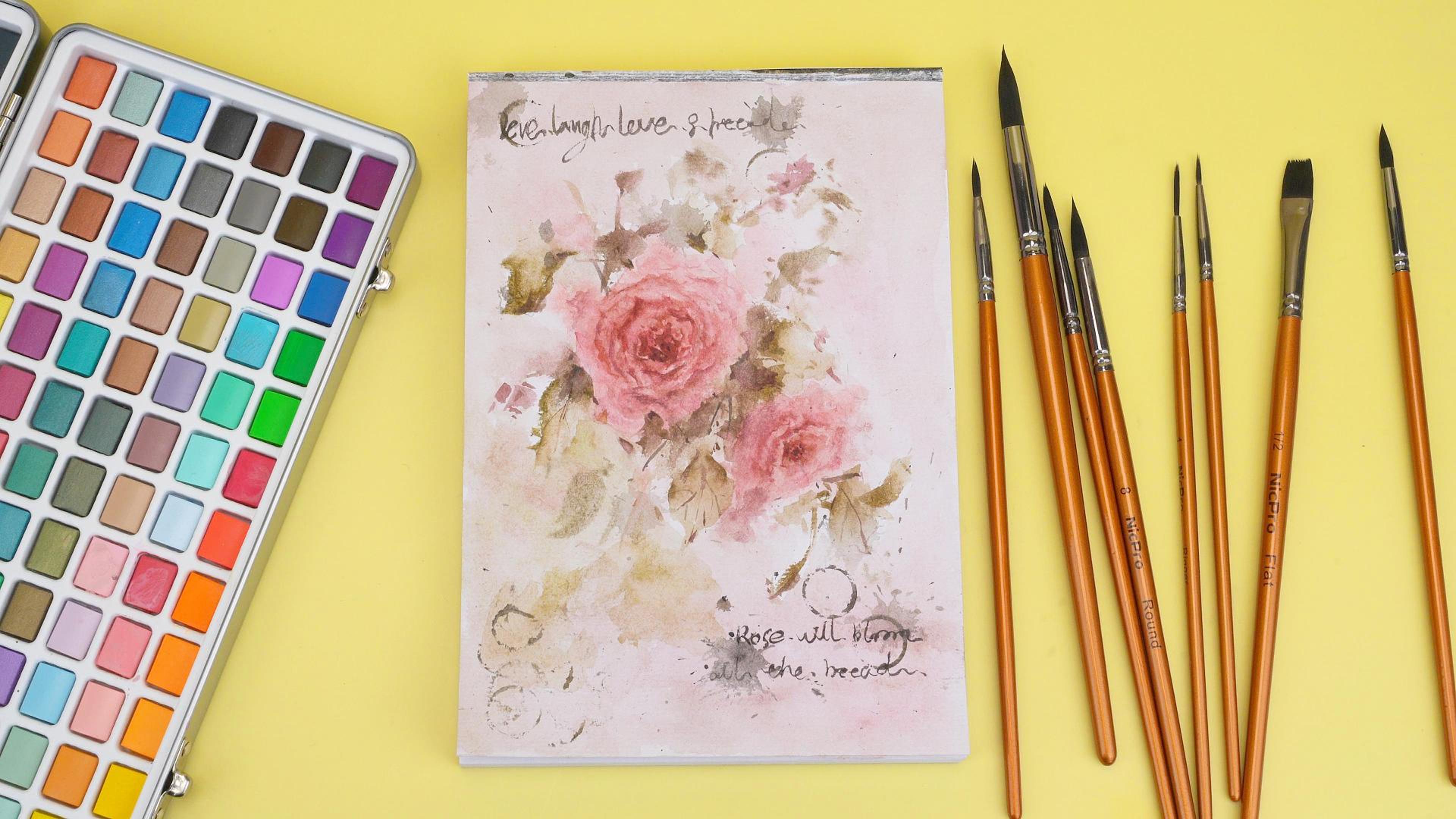 Amazon.com: Nicpro 168 Colors Watercolor Paint Set include