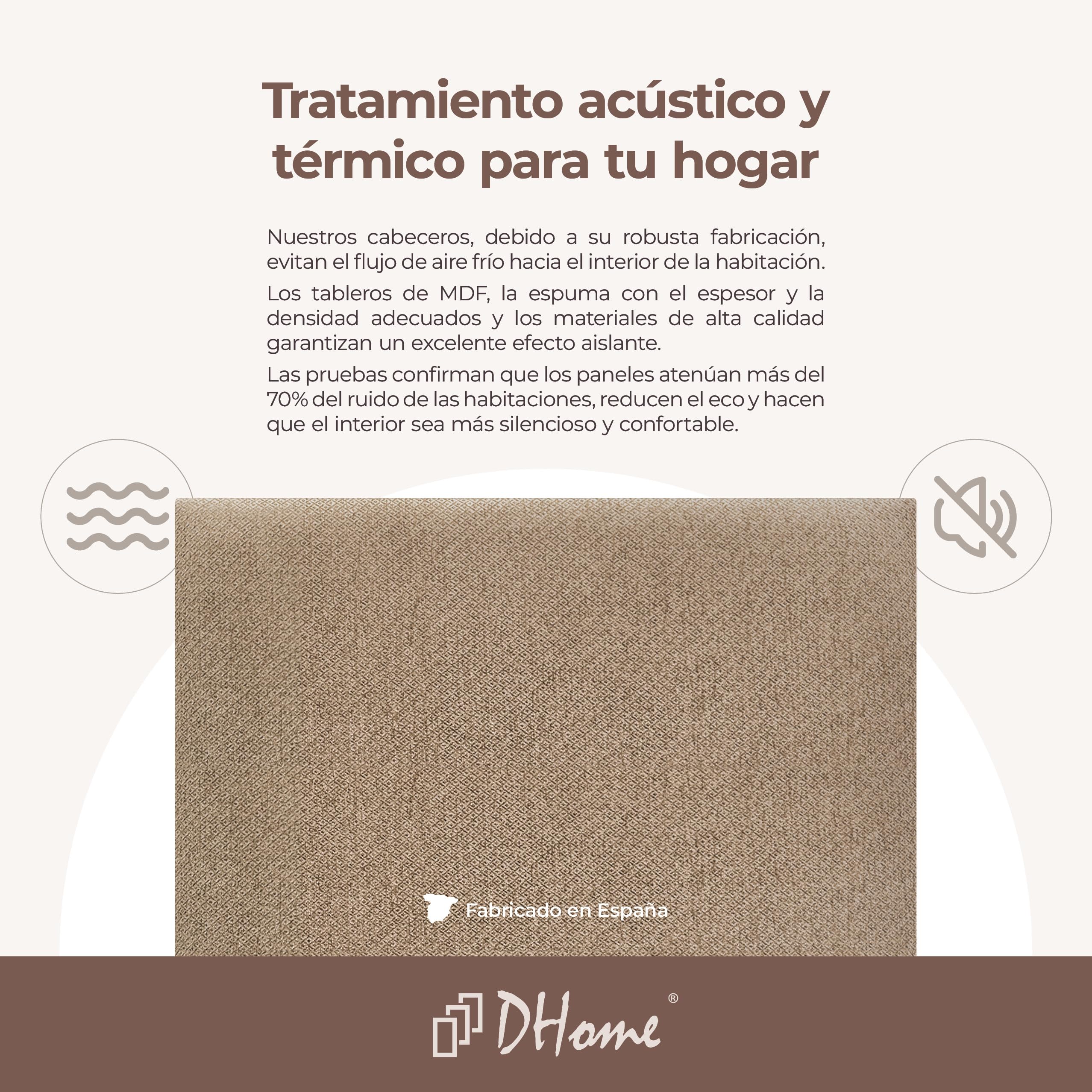 DHOME Testiera in Tessuto Luxury Liscia fino al Pavimento con Spessore di 8 cm Testata Imbottita per Letto Camera da Letto Moderna Top Trending (Golden Wood, 200cm Dual)