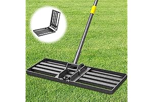 Sand Leveling Rake by TABOR TOOLS - Professional Grade Adjustable Handle Heavy...