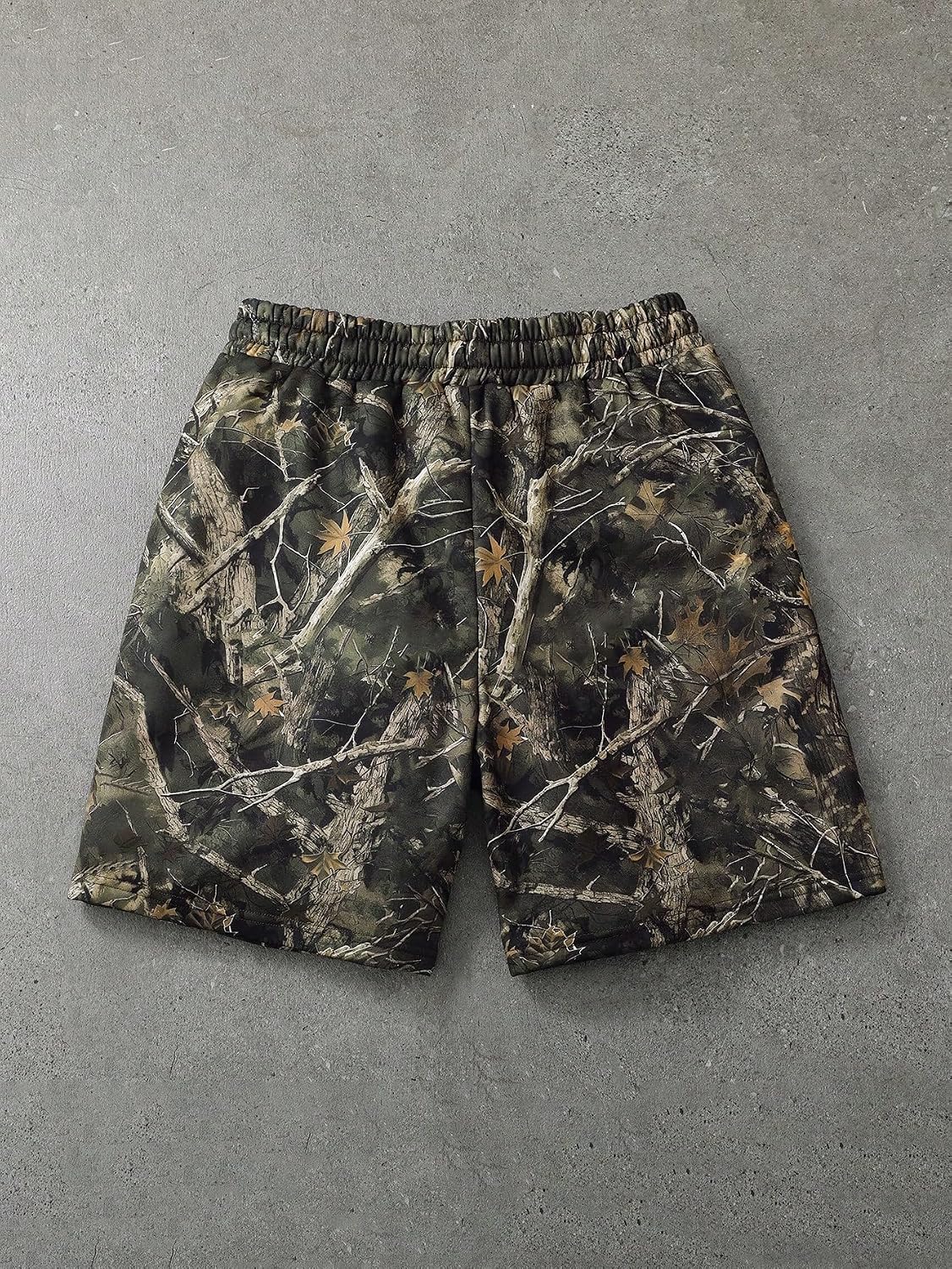 Men's 3 Pack Sweat Camo Shorts Script Casual Jogger with Pockets